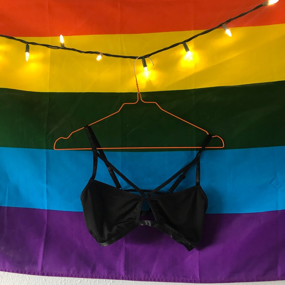 Black caged UO bralette